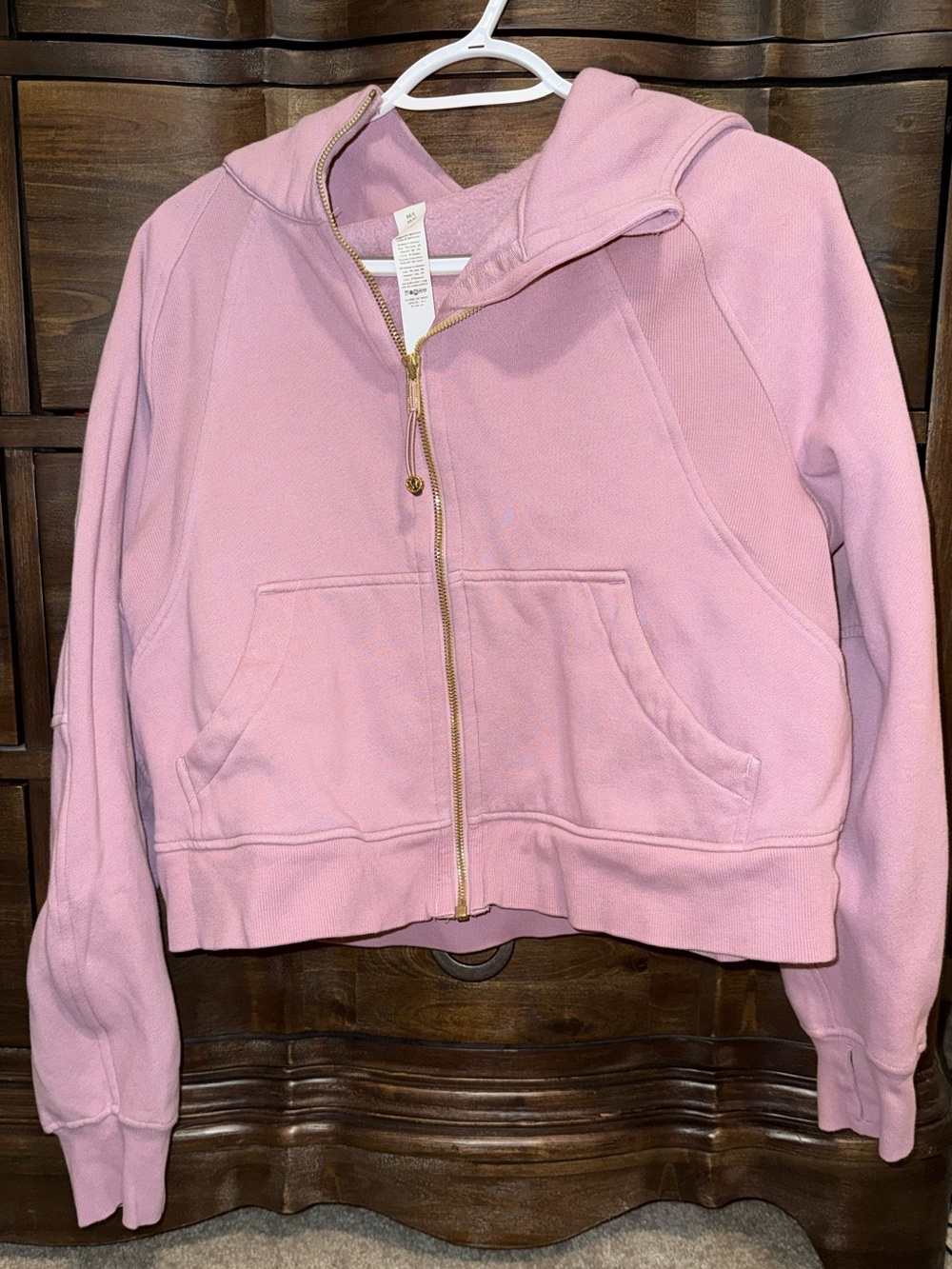 Lululemon Oversized Full-Zip Scuba with Gold accents/hardware